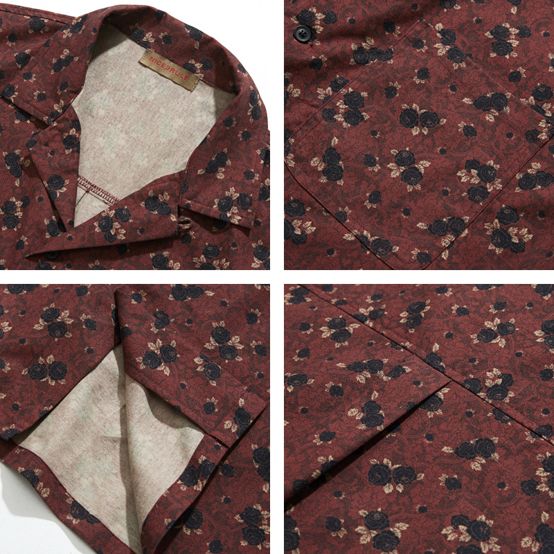 Japanisches Retro-Ethno-Stil-K – Vintage Hawaiian Floral Shirt Bewertung und Preis