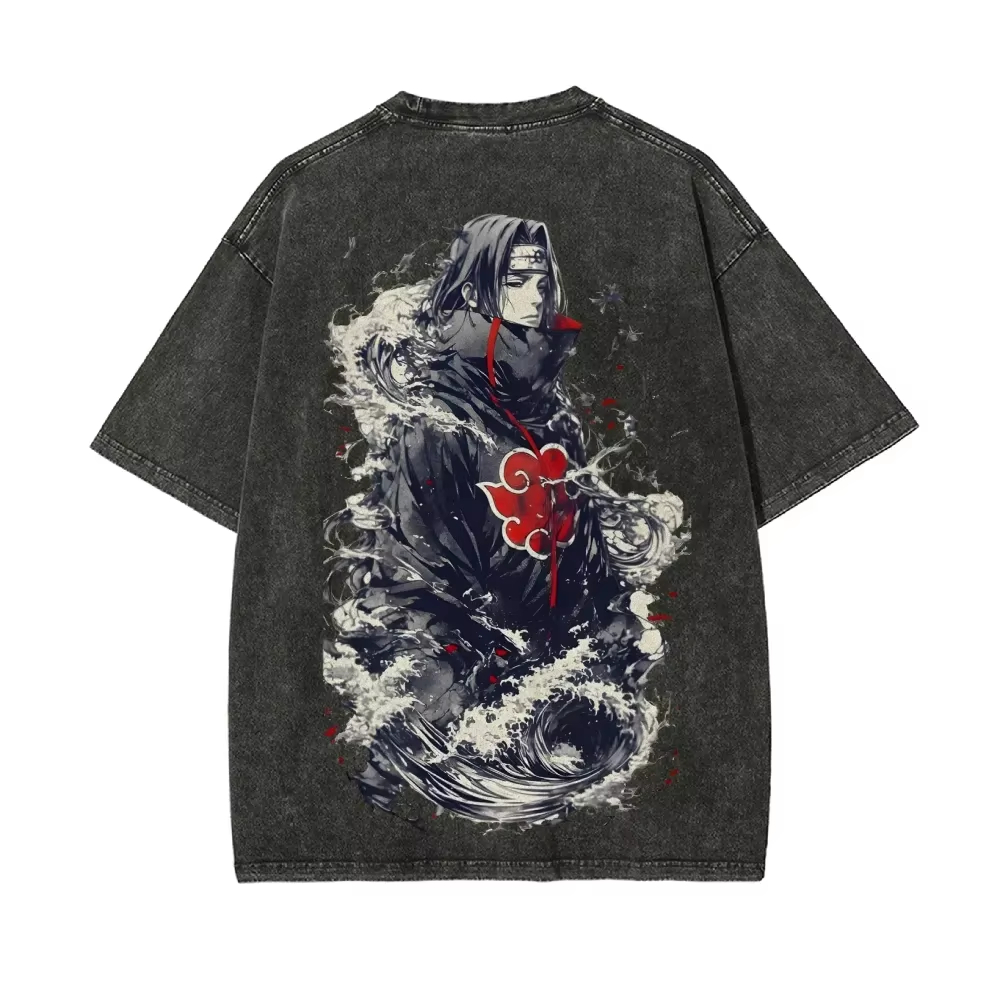 NEUES Naruto Itachi Uchiha T-S – Acid Wash Vintage Graphic T Shirt Bewertung und Preis