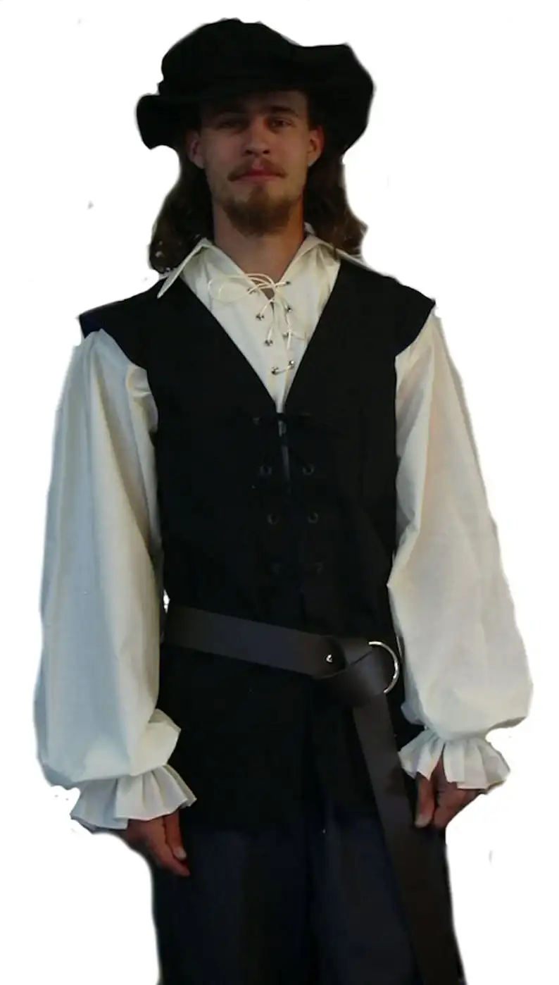 Mittelalterliche Hemden, gerüs – Medieval Gothic Lace Up Pirate Shirt Bewertung und Preis