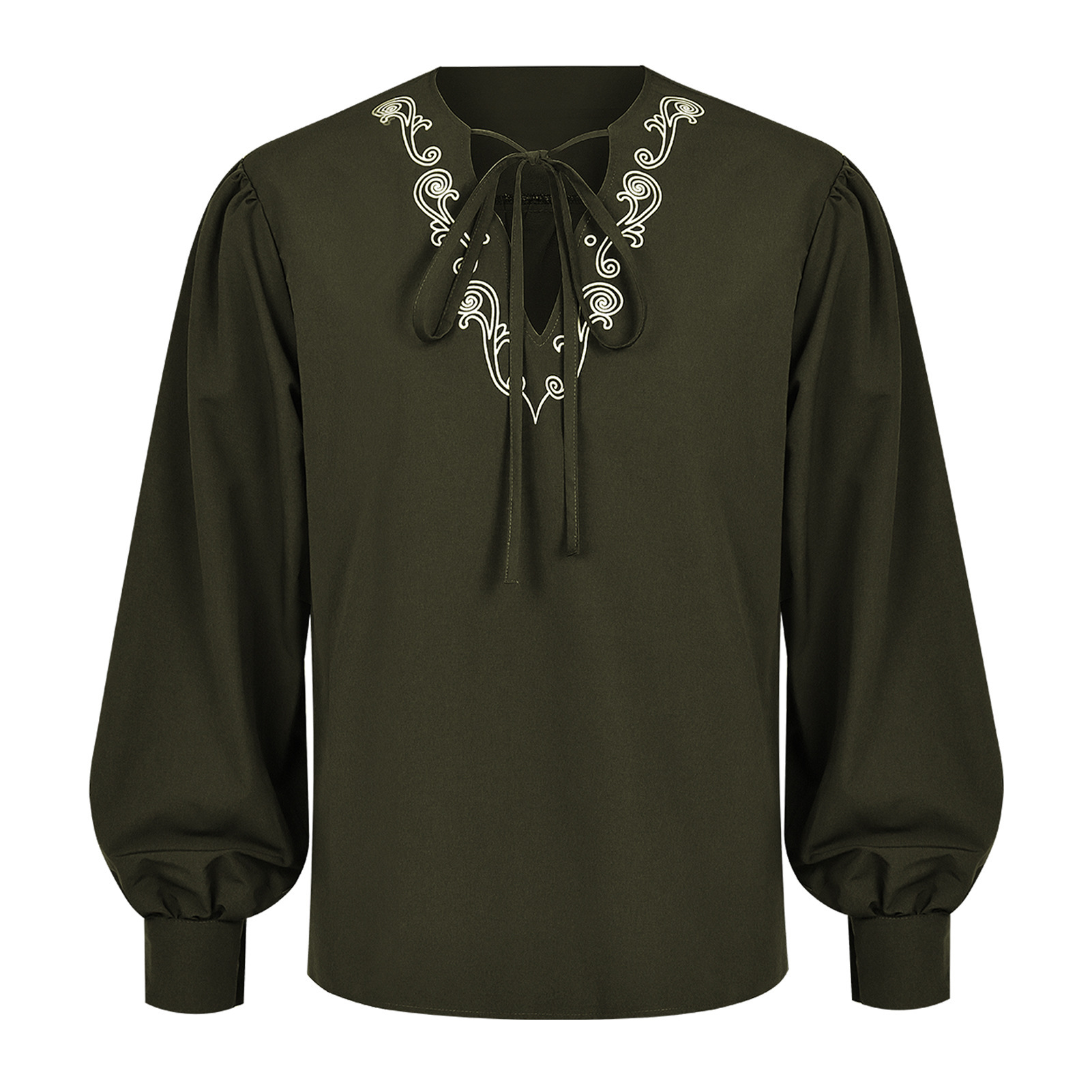 Renaissance-Piratenhemd, Wikin – Medieval Gothic Lace Up Pirate Shirt Bewertung und Preis