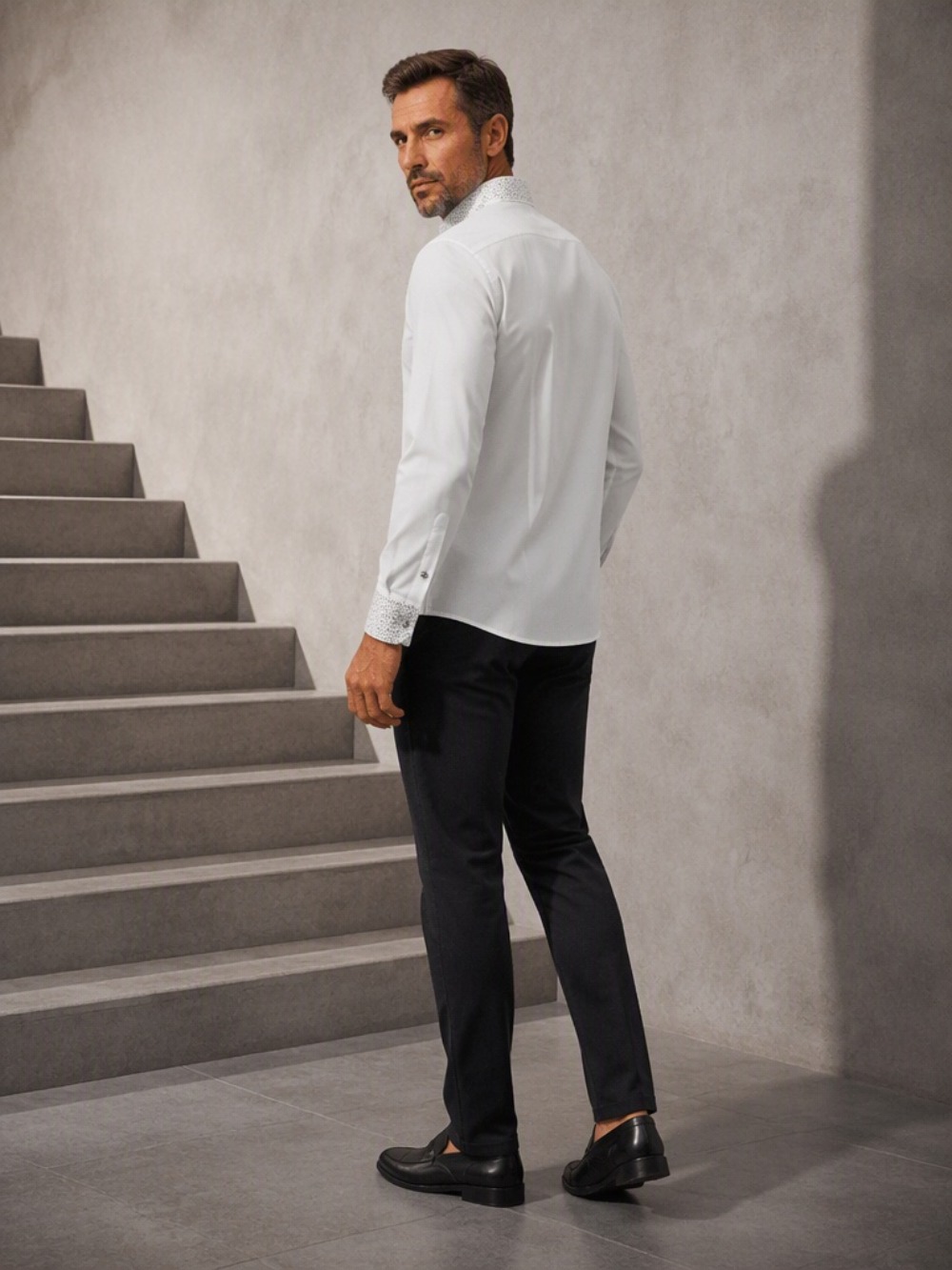 Herren-Freizeit-Business-Bluse – Mandarin Collar Formal Shirt Slim Fit Bewertung und Preis