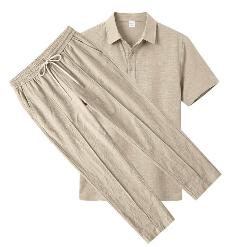 Herren 2-teiliges Polo-Set Kur – Mens Linen Shirt Long Sleeve Bewertung und Preis
