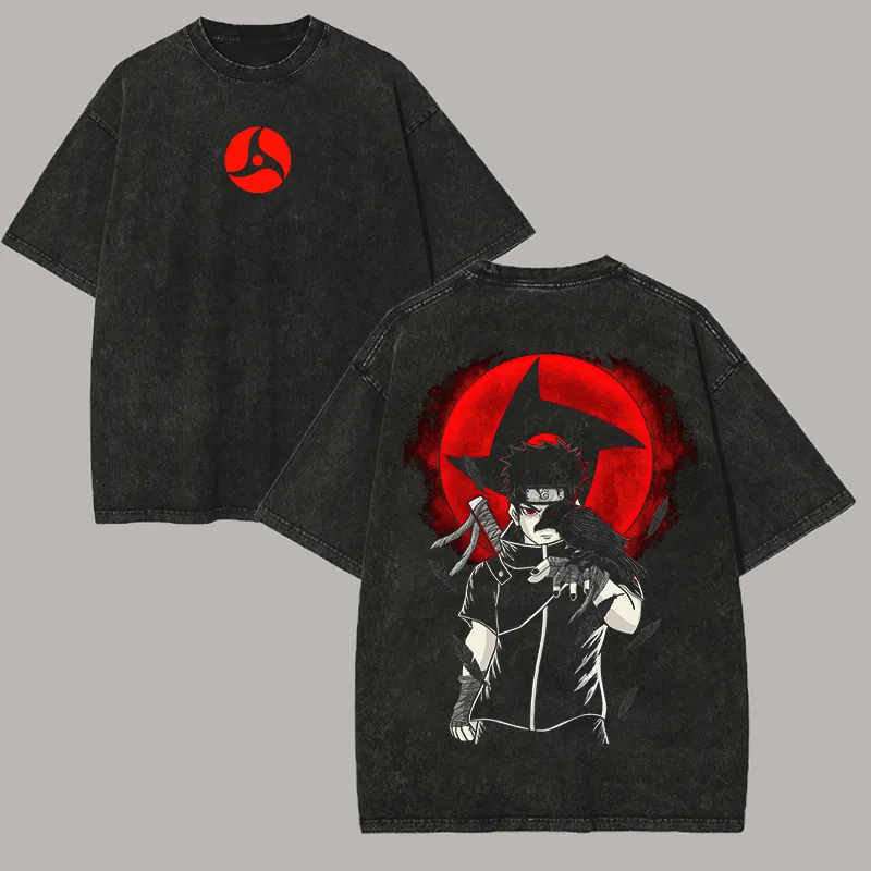 Naruto Shisui Uchiha T-Shirt M – Acid Wash Vintage Graphic T Shirt Bewertung und Preis